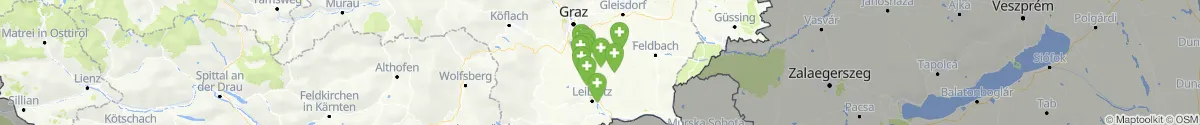 Kartenansicht für Apotheken-Notdienste in der Nähe von Kirchbach-Zerlach (Südoststeiermark, Steiermark)